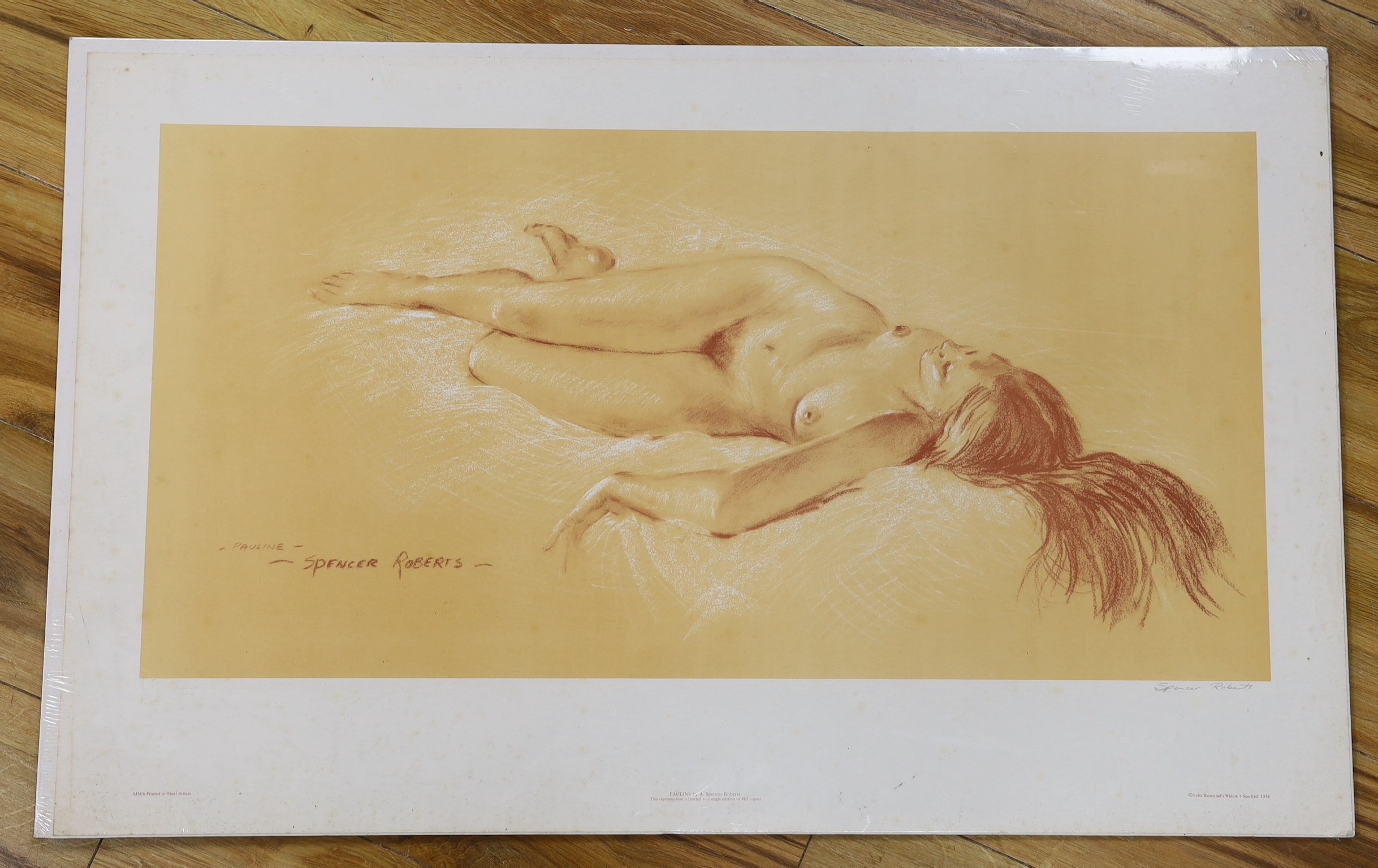 Spencer Roberts (1920-1997), limited edition print, 'Pauline', signed in pencil, 54 x 86cm, unframed